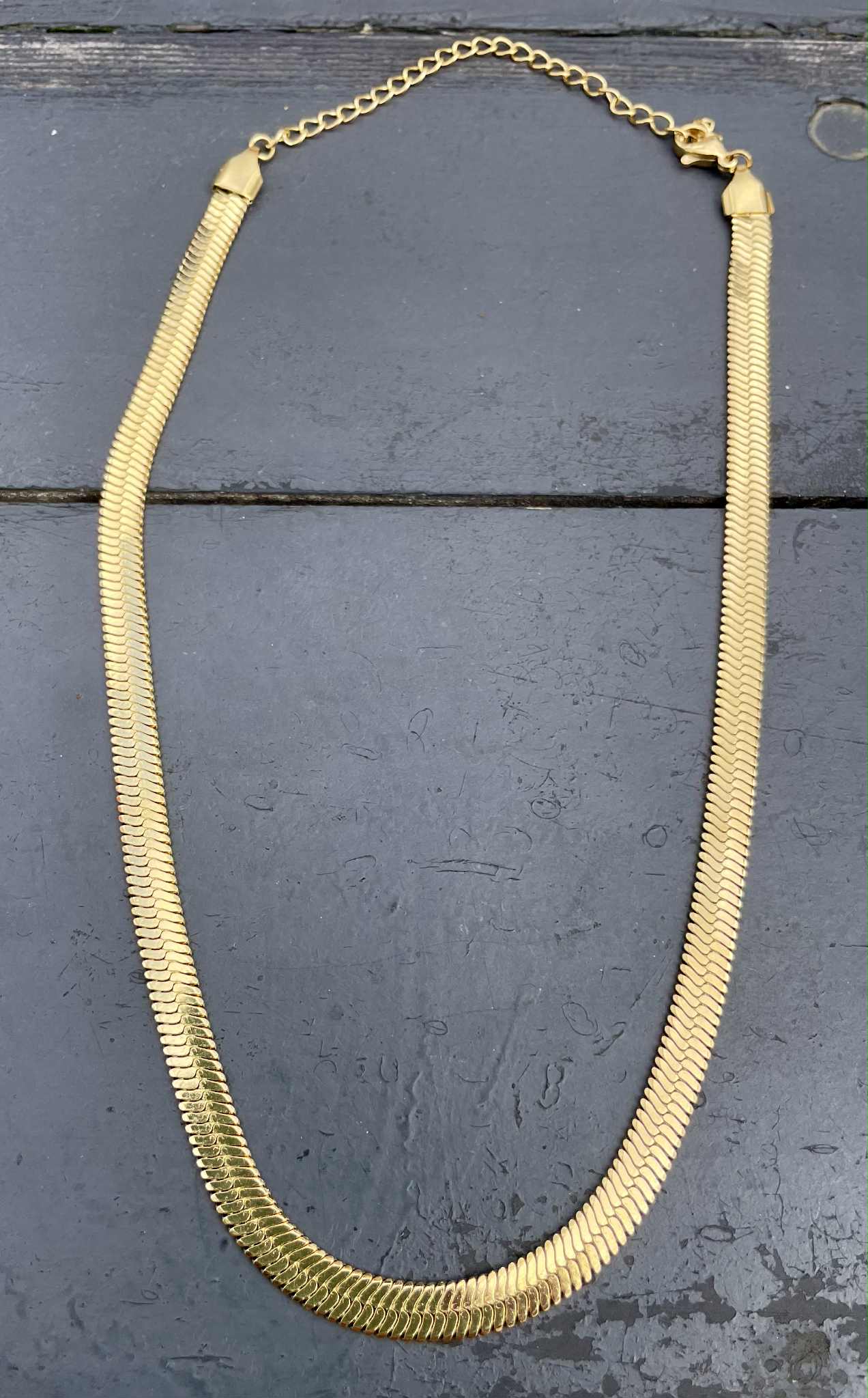 18K fg Snake halskæde